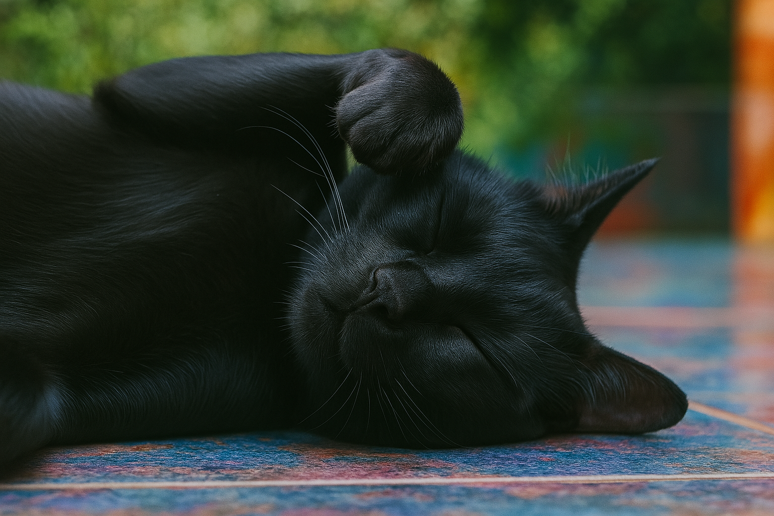 Black cat background